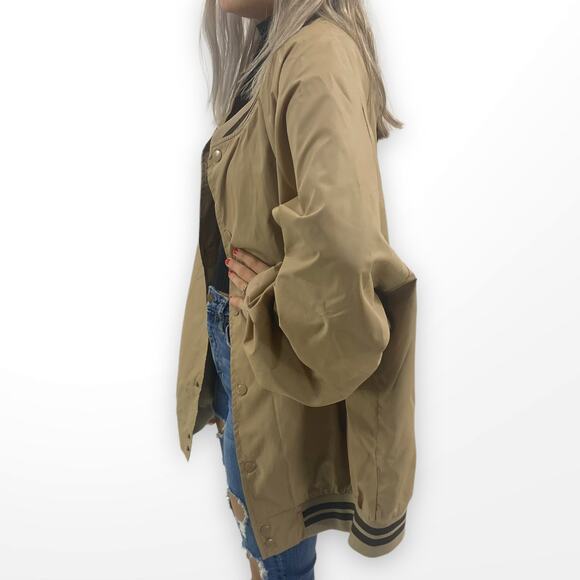 90s DUKE HABAND Vintage Tan Men’s Varsity Jacket - Picture 2 of 6